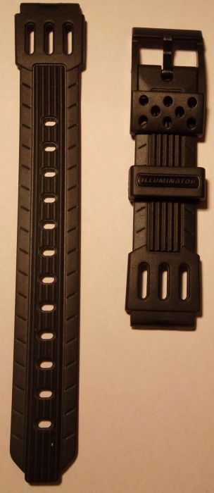 Černý plastový řemínek k hodinkám Casio, 178